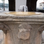 The Fountain on the Piazza Carpaccio, based on an old Roman structure